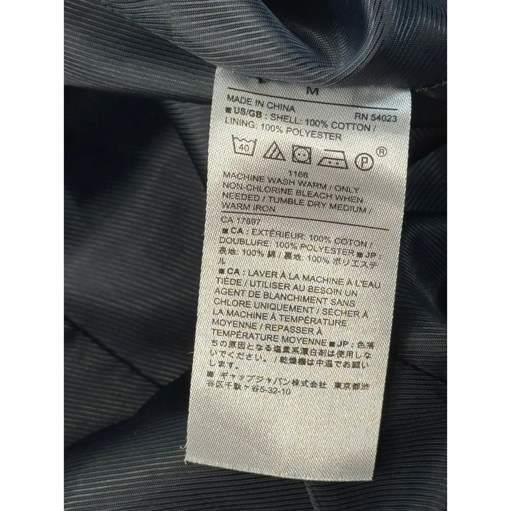 Banana Republic Mens Grey Cotton Car Coat Mac Jacket Medium RN54023‎